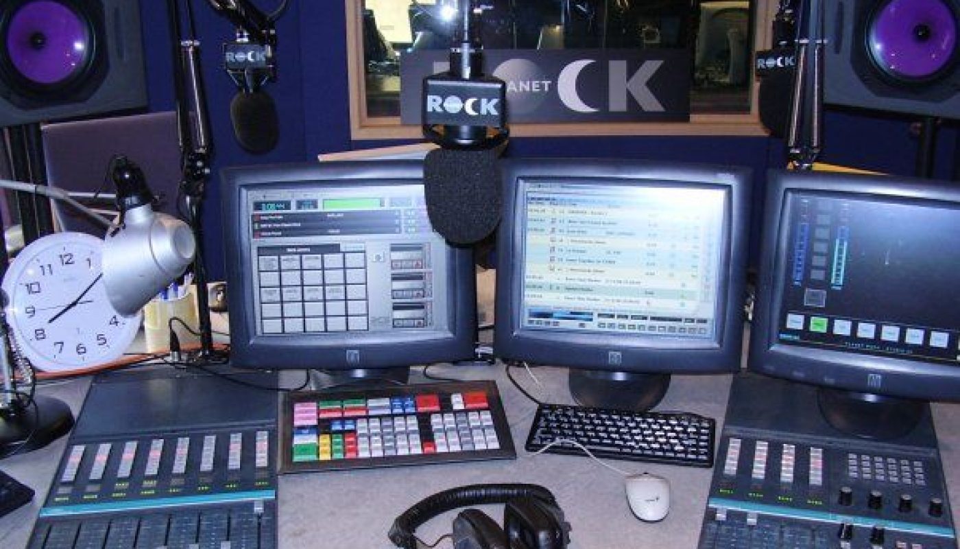 The Planet Rock radio studio I worked in