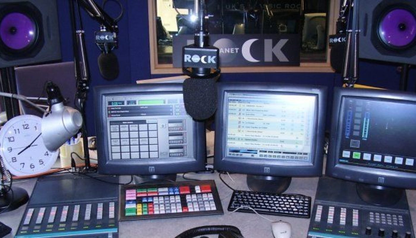 The Planet Rock radio studio I worked in