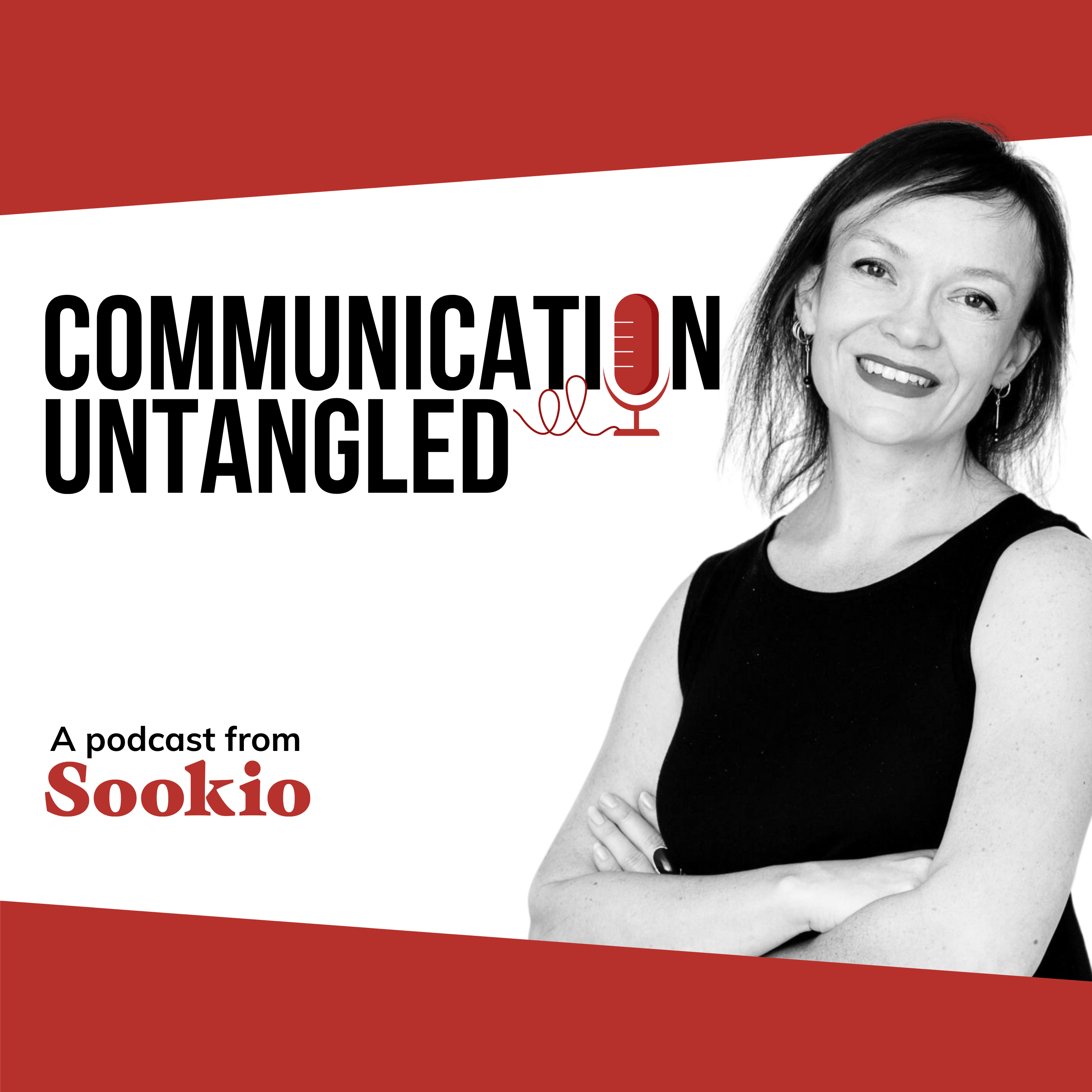 Communication Untangled podcast series image featuring presenter Sue Keogh